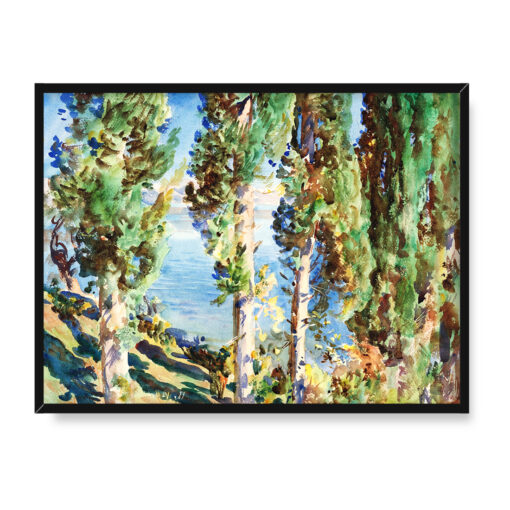 John Singer Sargent Korfu Cyprysy 40x30