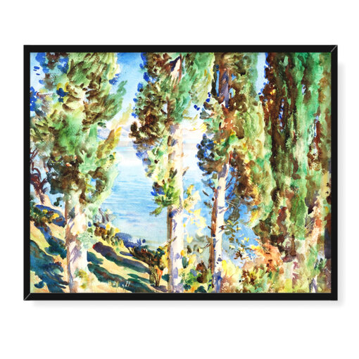 John Singer Sargent Korfu Cyprysy 50x40 w RAMIE
