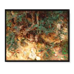 John Singer Sargent Korzenie dzikich drzew oliwnych Majorka 50×40