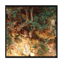 John Singer Sargent Korzenie dzikich drzew oliwnych Majorka 50×50