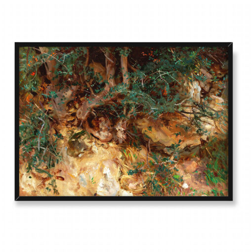 John Singer Sargent Korzenie dzikich drzew oliwnych Majorka 70x50