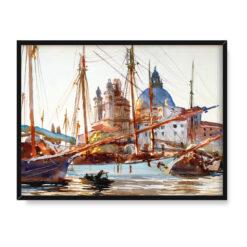 John Singer Sargent Kościół Santa Maria Della Salute Wenecja 40×30