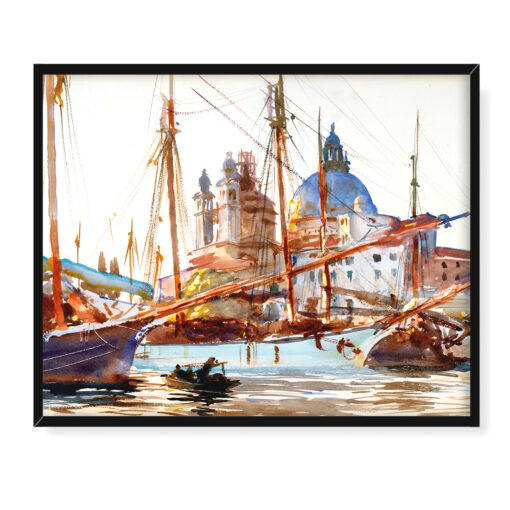 John Singer Sargent Kościół Santa Maria Della Salute Wenecja 50x40