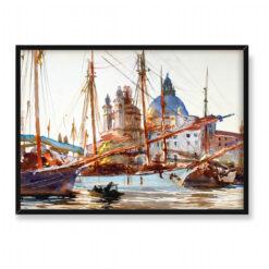John Singer Sargent Kościół Santa Maria Della Salute Wenecja 70×50
