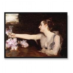 John Singer Sargent Madame Gautreau pijąca toast 70×50