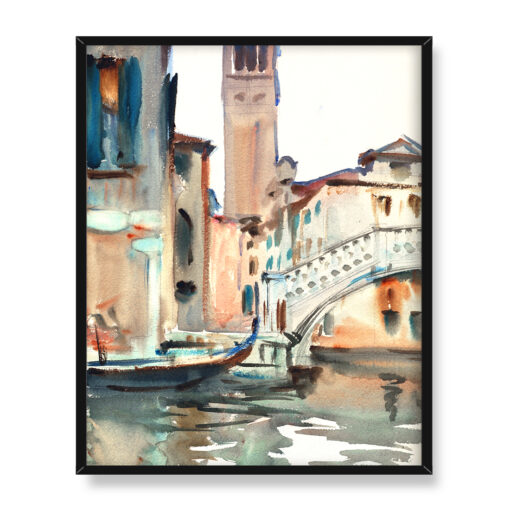 John Singer Sargent Most i kampanila Wenecja 40x50