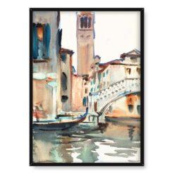 John Singer Sargent Most i kampanila Wenecja 50×70