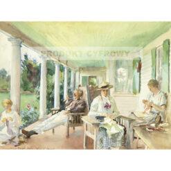John Singer Sargent Na werandzie — produkt cyfrowy do pobrania