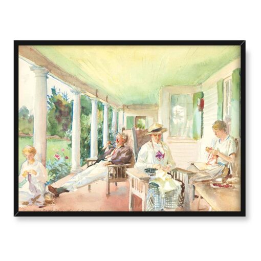 John Singer Sargent Na werandzie 40x30