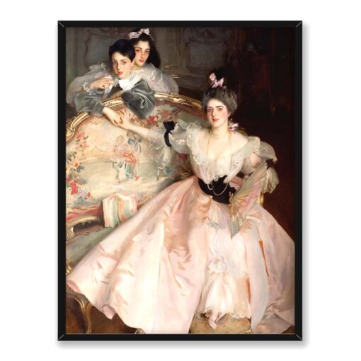 John Singer Sargent Pani Carl Meyer i jej dzieci 30x40 w RAMIE