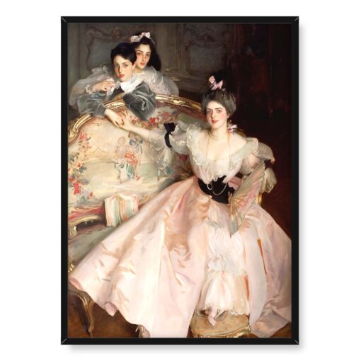 John Singer Sargent Pani Carl Meyer i jej dzieci 50x70