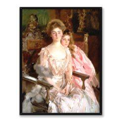 John Singer Sargent Pani Fiske Warren i jej córka Rachel 30×40