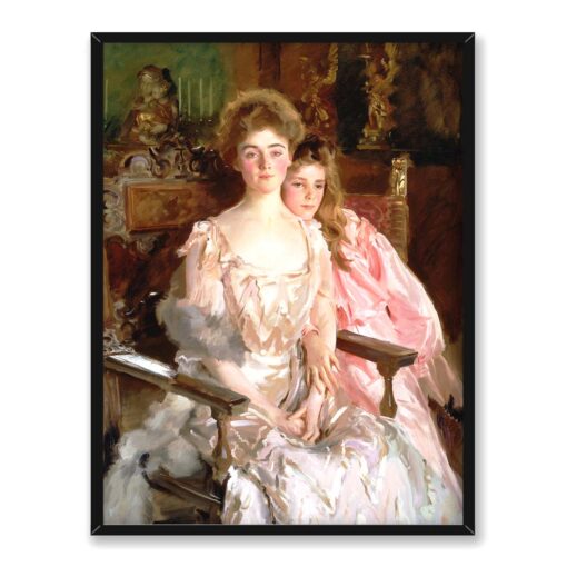 John Singer Sargent Pani Fiske Warren i jej córka Rachel 30x40