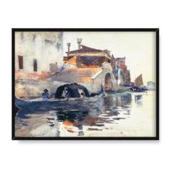 John Singer Sargent Ponte Panada Fondamenta Nuove Wenecja 40×30