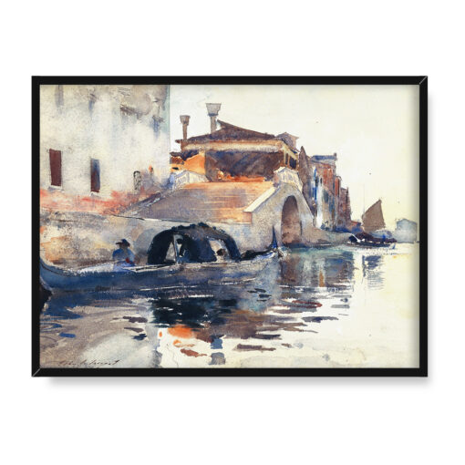 John Singer Sargent Ponte Panada Fondamenta Nuove Wenecja 40x30 w RAMIE