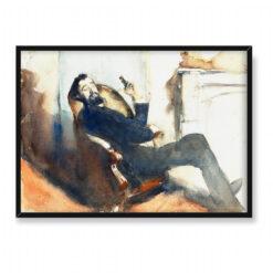 John Singer Sargent Portret Paula-Cesara Helleu 70×50