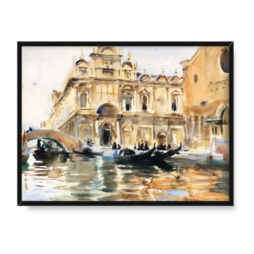 John Singer Sargent Rio dei Mendicanti Wenecja 40x30 w RAMIE