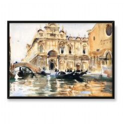 John Singer Sargent Rio dei Mendicanti Wenecja 70×50