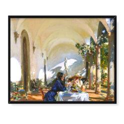 John Singer Sargent Śniadanie w loggii 50×40