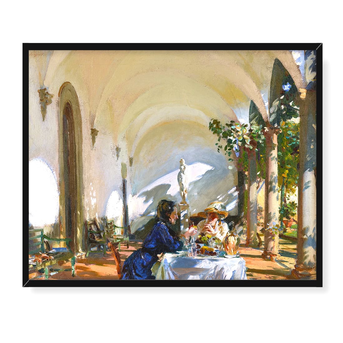 John Singer Sargent Śniadanie w loggii 50x40