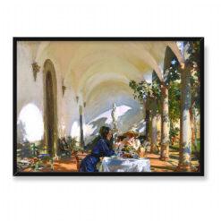 John Singer Sargent Sniadanie w loggii 70×50
