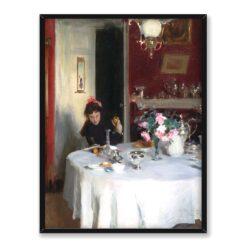 John Singer Sargent Stół śniadaniowy 30×40