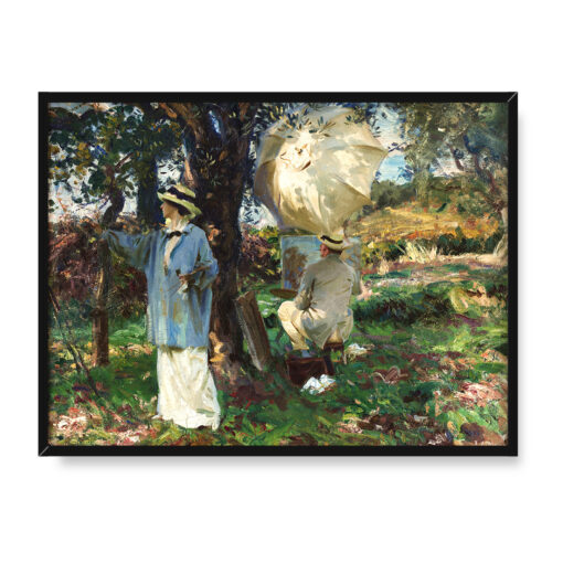 John Singer Sargent The Sketchers 40x30 w RAMIE