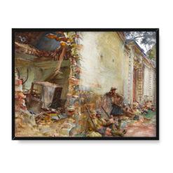 John Singer Sargent Ulica w Arras 40×30