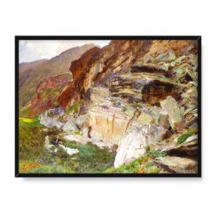 John Singer Sargent W dolinie Simplon 40×30