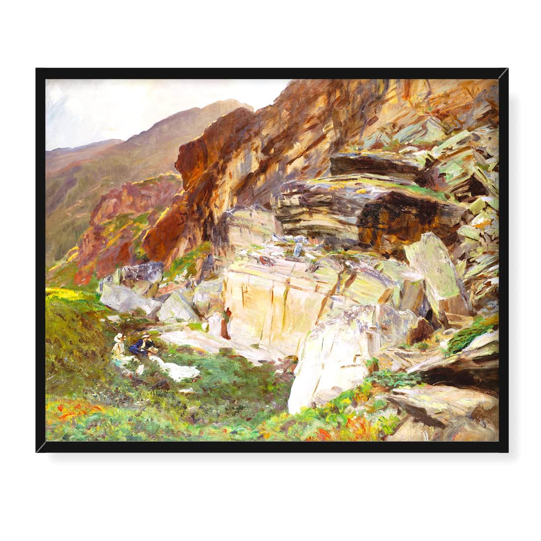 John Singer Sargent W dolinie Simplon 50x40 w RAMIE