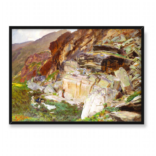 John Singer Sargent W dolinie Simplon 70x50