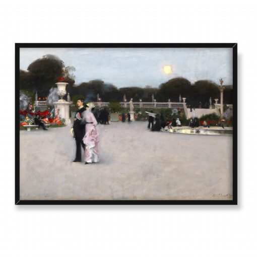 John Singer Sargent W Ogrodach Luksemburskich 70x50