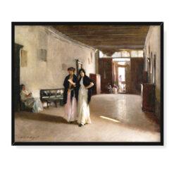 John Singer Sargent Wnętrze weneckie 50×40