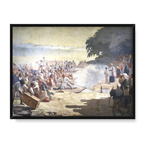 Jose Ferraz de Almeida Júunior Wyjazd z Moncao 40x30 w RAMIE