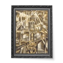 Joseph Stella Most Brooklyński 50x70 wydruk na płótnie CANVAS