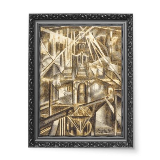 Joseph Stella Most Brooklyński 50x70 wydruk na płótnie CANVAS