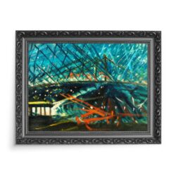 Joseph Stella Most Brooklyński nocą 70x50 wydruk na płótnie CANVAS