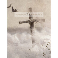 Józef Chełmoński Krzyż w zadymce — produkt cyfrowy do pobrania