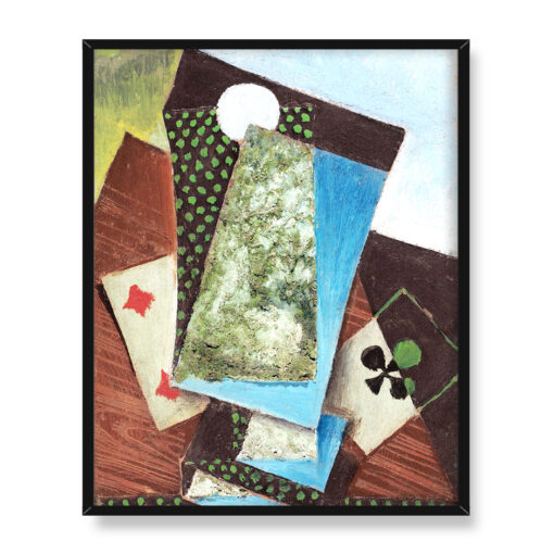 Juan Gris As trefl i Czwórka karo 40x50 w RAMIE