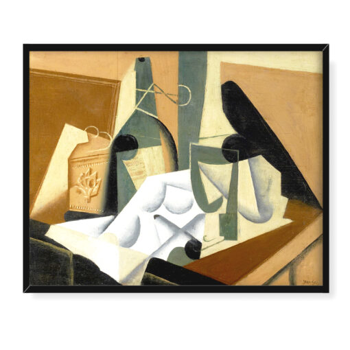 Juan Gris Biały obrus 50x40 w RAMIE
