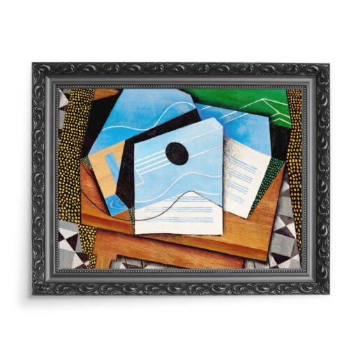 Juan Gris Gitara na stole 70x50 wydruk na płótnie CANVAS