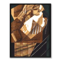 Juan Gris Karafka szklanka i paczka tytoniu 30x40 w RAMIE