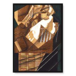 Juan Gris Karafka szklanka i paczka tytoniu 50×70