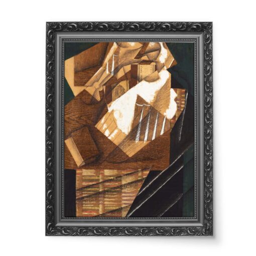 Juan Gris Karafka szklanka i paczka tytoniu 50x70 wydruk na płótnie CANVAS