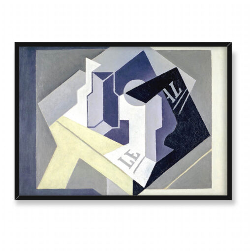 Juan Gris Miska na owoce i gazeta 70x50