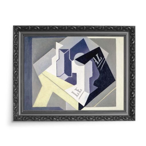 Juan Gris Miska na owoce i gazeta 70x50 wydruk na płótnie CANVAS