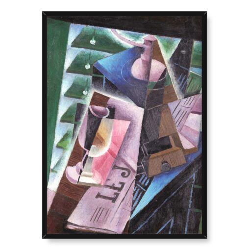 Juan Gris Młynek do kawy i szklanka 50x70