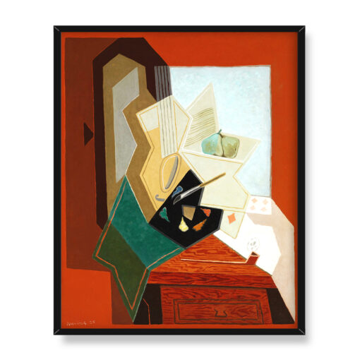 Juan Gris Okno malarza 40x50 w RAMIE