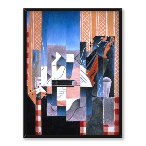 Juan Gris Skrzypce i gitara 30x40 w RAMIE