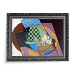 Juan Gris Szachownica i karty do gry 70×50 wydruk na płótnie CANVAS